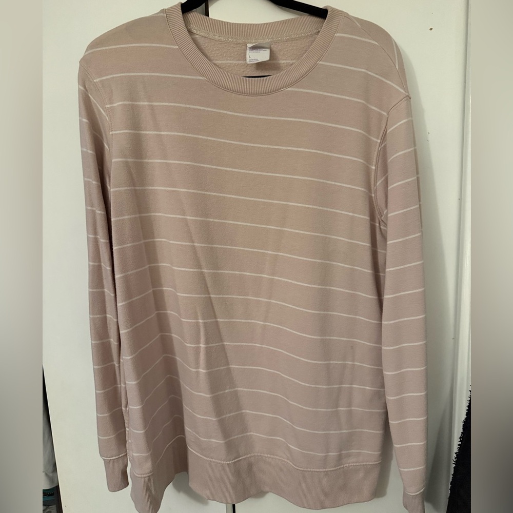Stars Above women’s Blush Striped Long Sleeve Tee